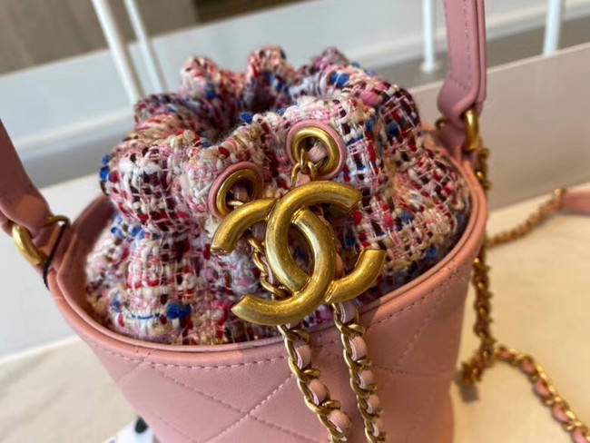 Chanel Drawstring Sheepskin bag AS1478 pink