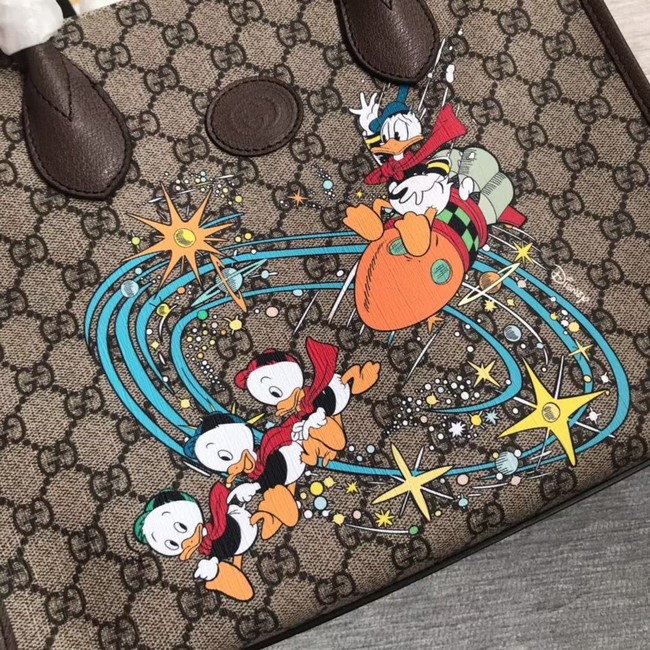 Gucci Disney x Gucci Donald Duck tote bag 648134 brown