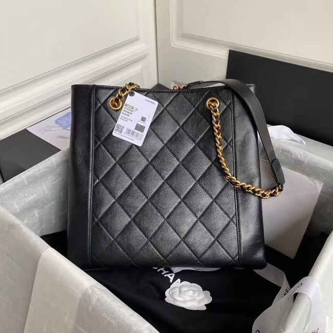 Chanel Original Lather Shopping bag AS2295 black