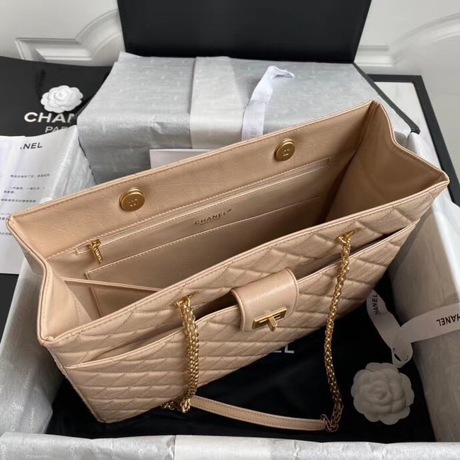 Chanel Original Lather Shopping bag AS6611 Beige