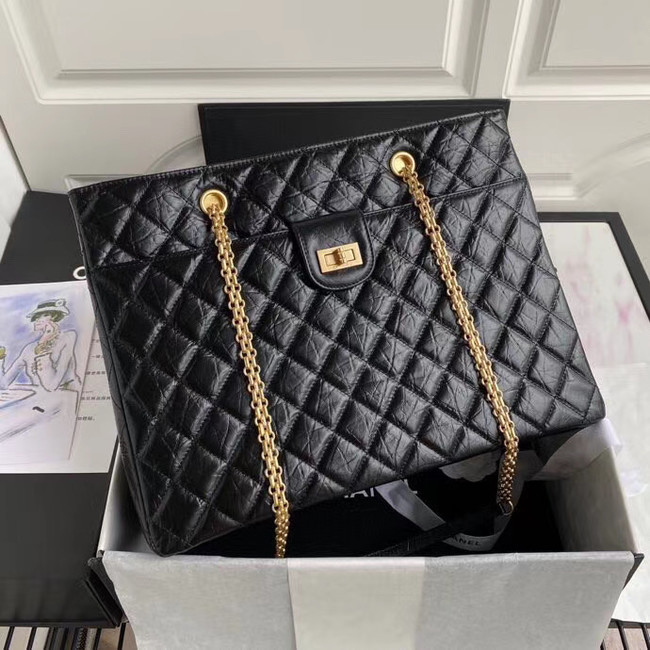 Chanel Original Lather Shopping bag AS6611 black