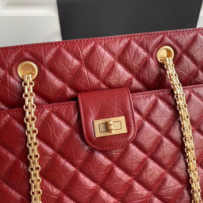 Chanel Original Lather Shopping bag AS6611 red