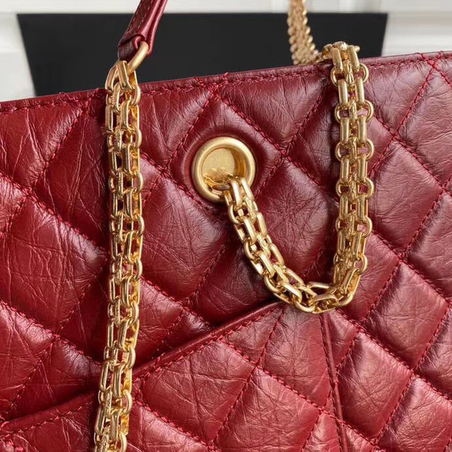 Chanel Original Lather Shopping bag AS6611 red