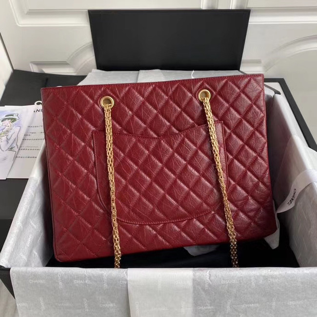 Chanel Original Lather Shopping bag AS6611 red