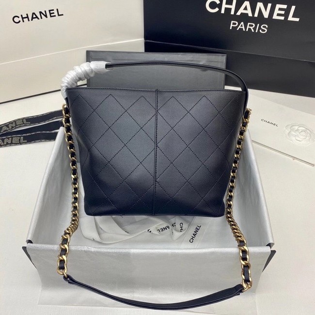 Chanel small shopping bag AS2286 black