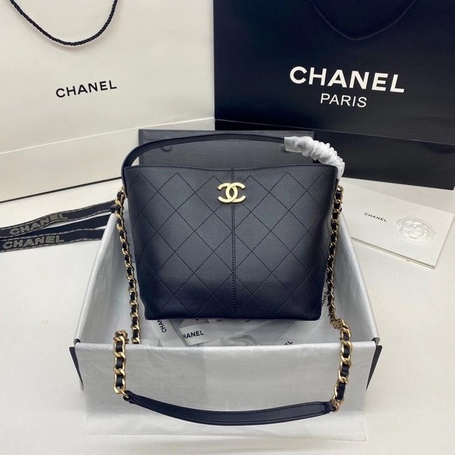 Chanel small shopping bag AS2286 black