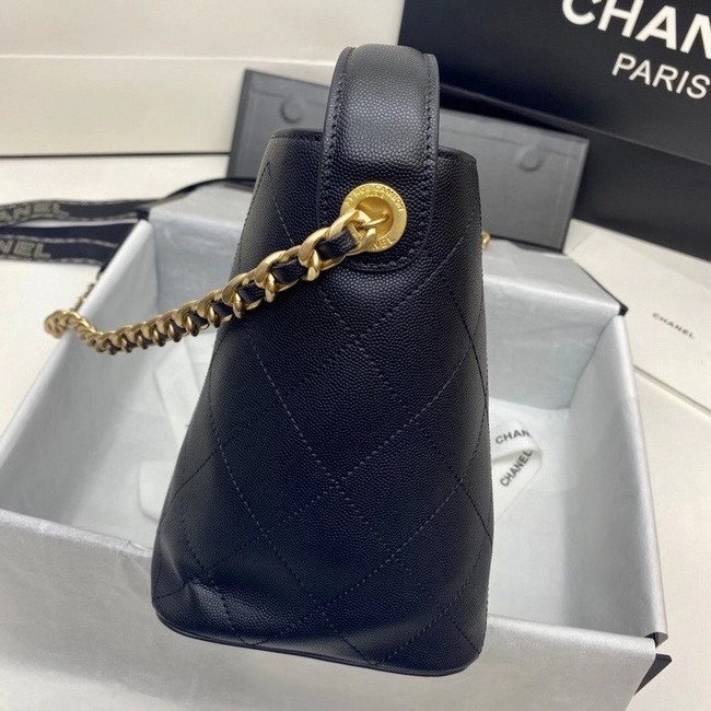 Chanel small shopping bag AS2286 black