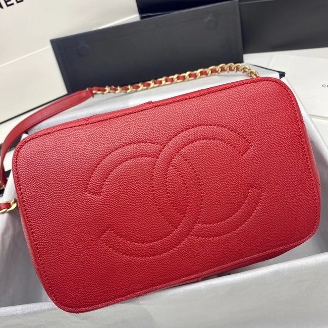 Chanel small shopping bag AS2286 red