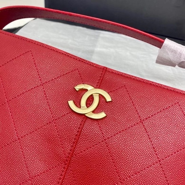 Chanel small shopping bag AS2286 red