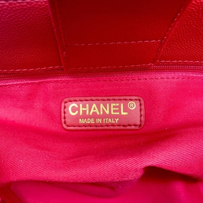 Chanel small shopping bag AS2286 red