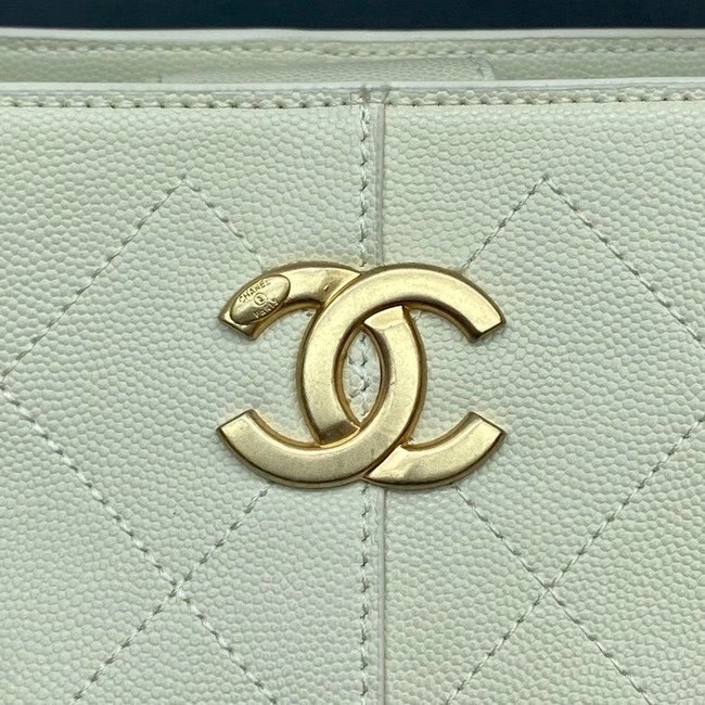 Chanel small shopping bag AS2286 white