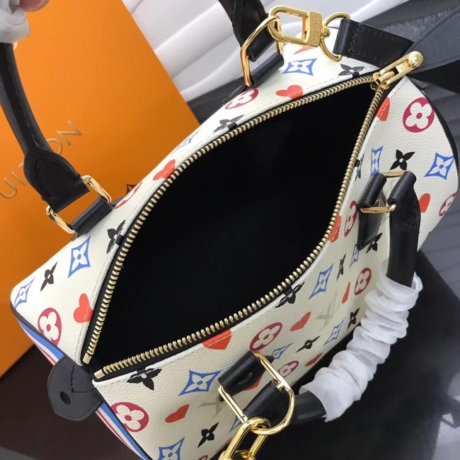 Louis Vuitton GAME ON SPEEDY BANDOULIERE 25 M57466 white