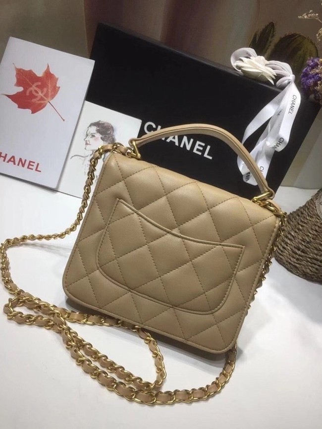 Chanel small tote bag 8817 Khaki