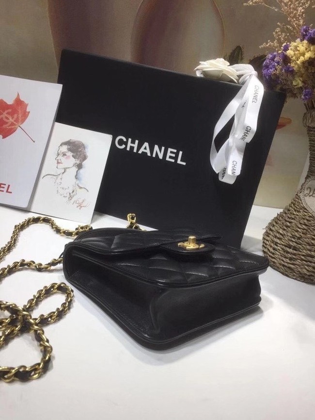 Chanel small tote bag 8817 black