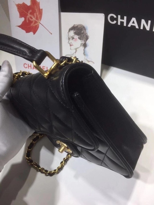 Chanel small tote bag 8817 black