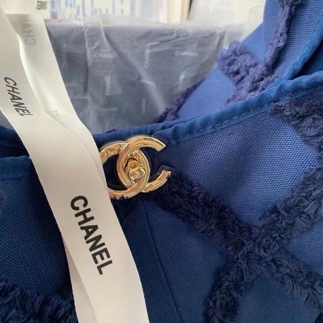 Chanel large hobo bag AS2292 Navy Blue