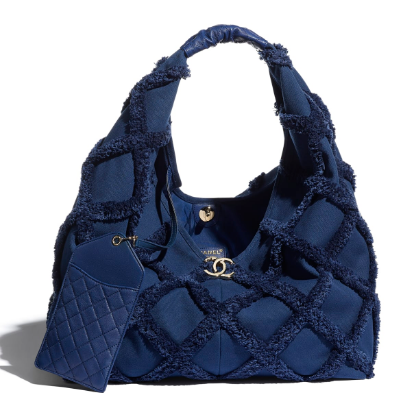 Chanel large hobo bag AS2292 Navy Blue