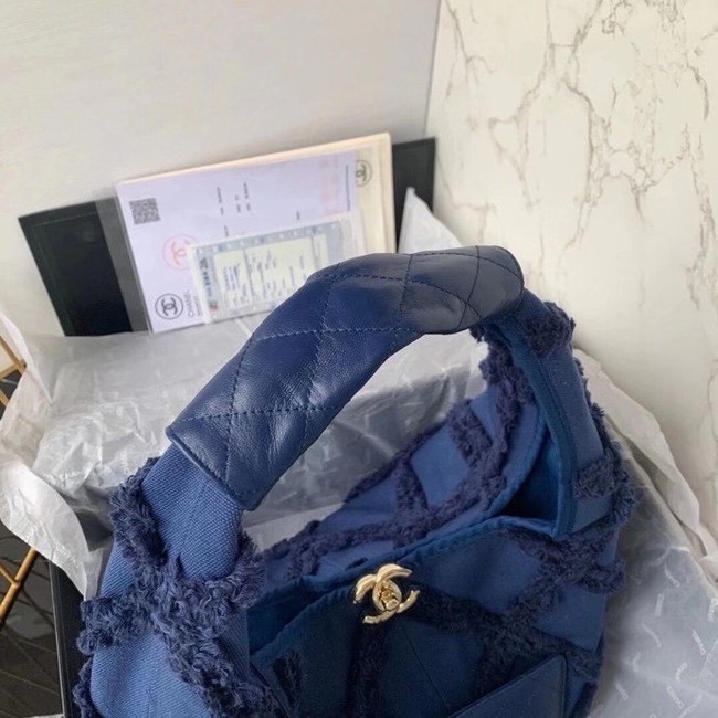 Chanel large hobo bag AS2292 Navy Blue