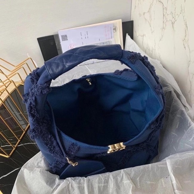 Chanel large hobo bag AS2292 Navy Blue