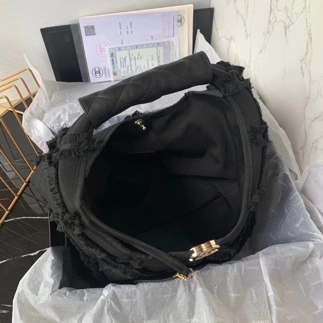 Chanel large hobo bag AS2292 black