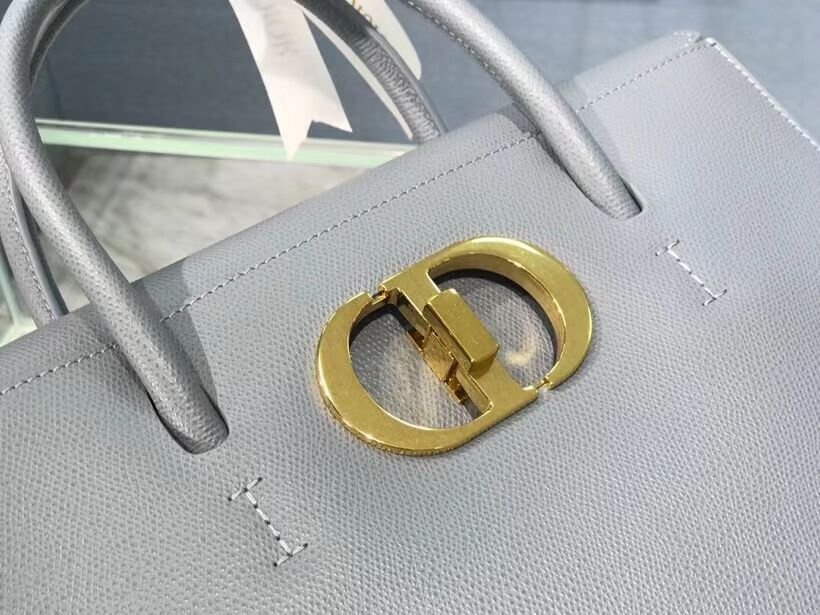 DIOR LARGE ST HONORE TOTE Grained Calfskin M9306UBAE sky blue