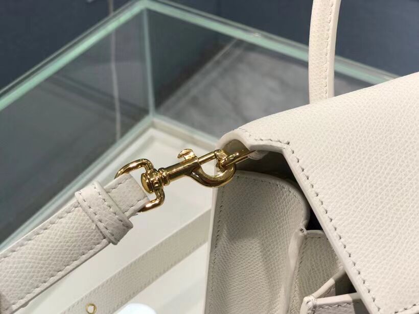 DIOR MEDIUM ST HONORE TOTE Grained Calfskin M9321UMBA white