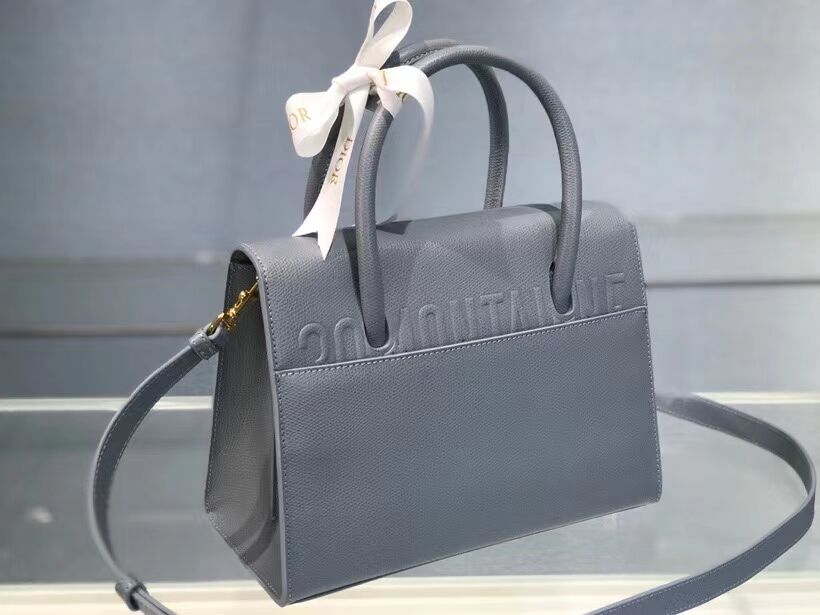 DIOR MEDIUM ST HONORE TOTE Grained Calfskin M9321UMBA sky blue