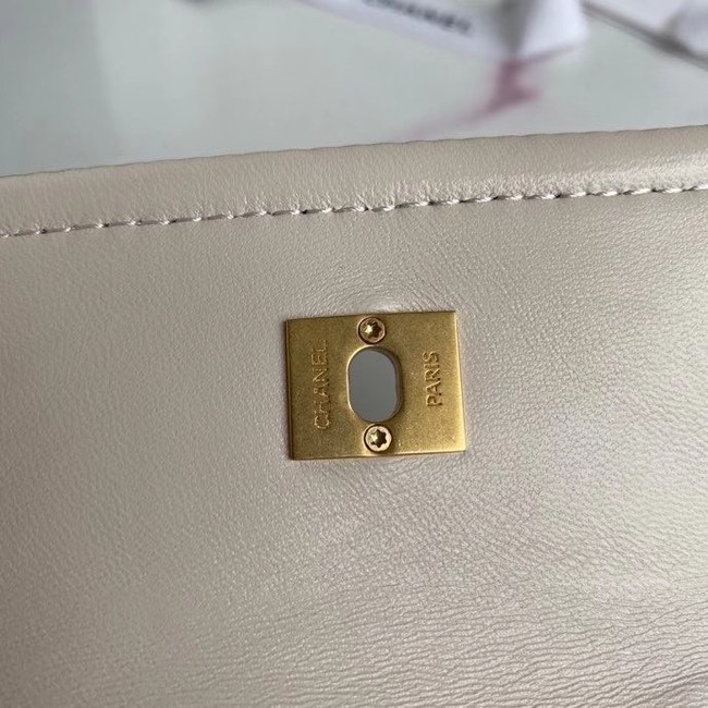 Chanel mini flap bag Sheepskin & Gold-Tone Metal AP1738 Beige