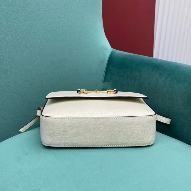 Gucci Horsebit 1955 small shoulder bag 645454 White