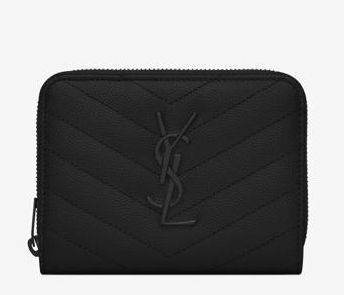 YSL Wallet Original Leather Y6978 Black