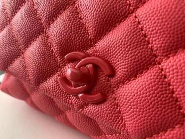 Chanel coco mini flap bag with top handle AS2215 pink