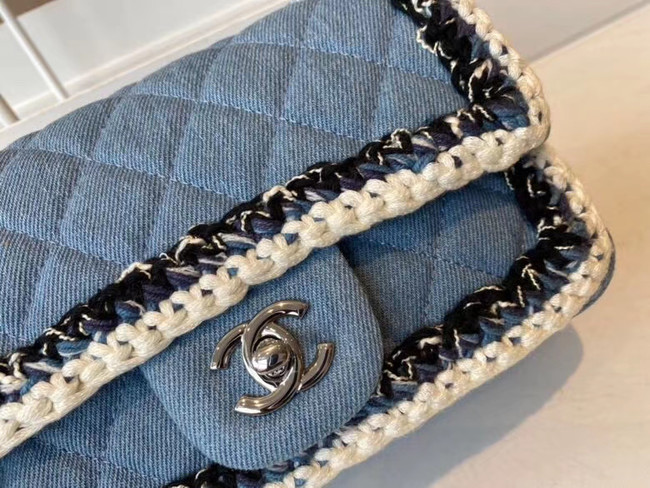 Chanel classic handbag Tweed & silver-Tone Metal A01116-3