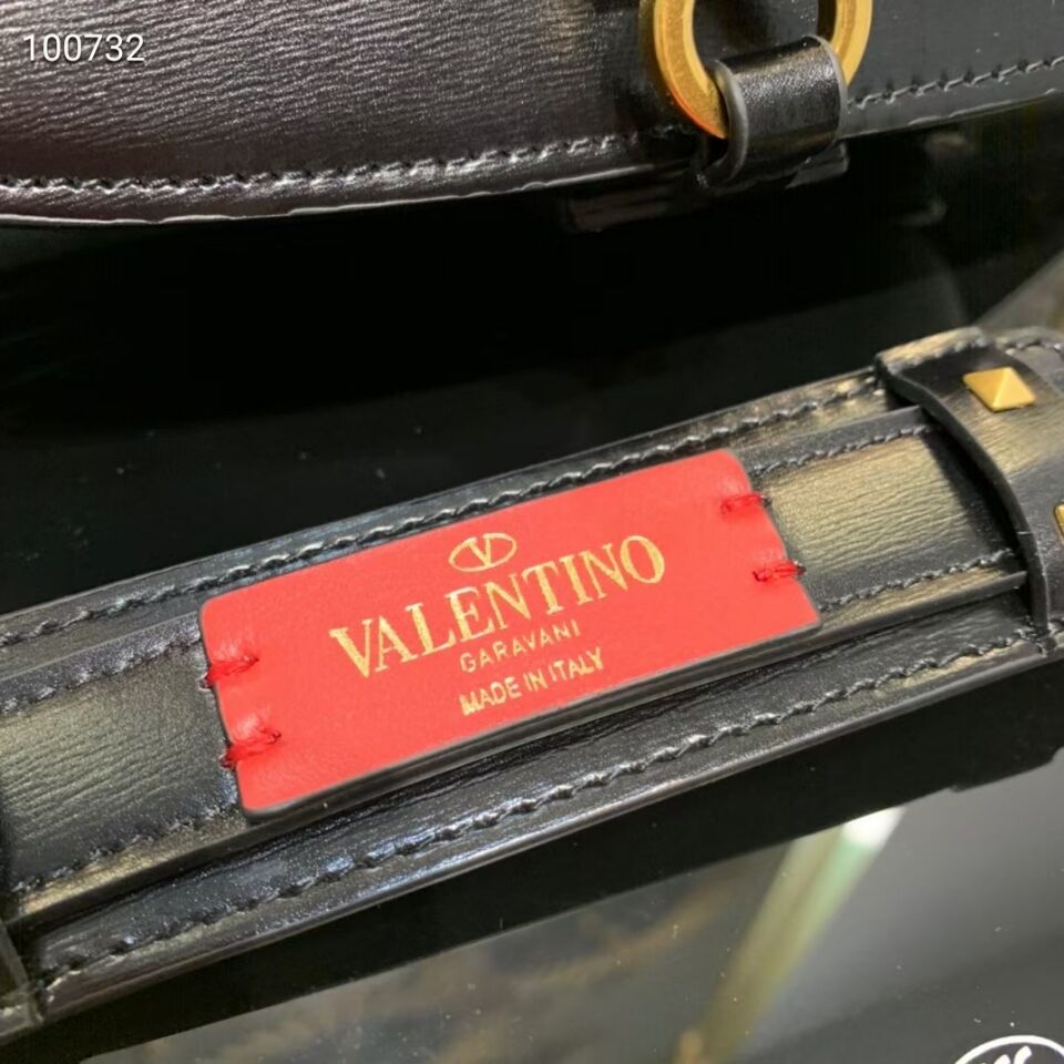 VALENTINO Origianl leather shoulder bag V0070 black