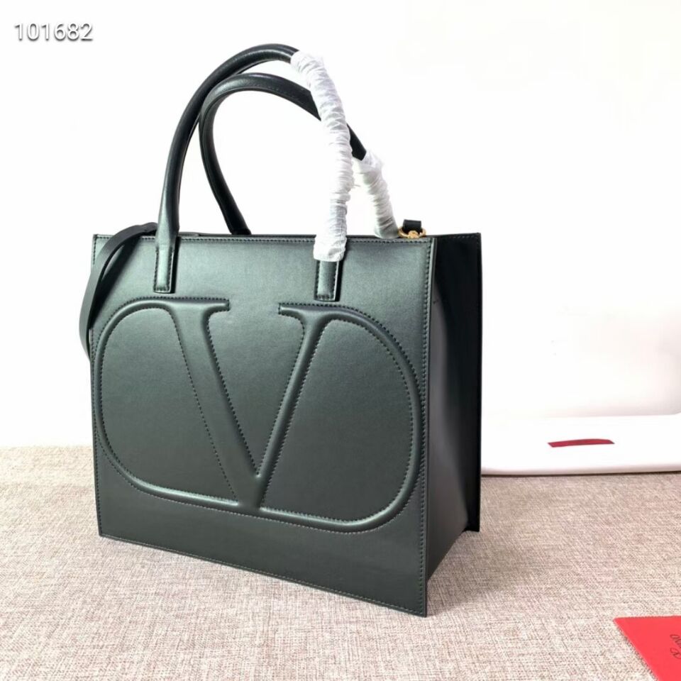 VALENTINO Origianl leather tote V2021 black