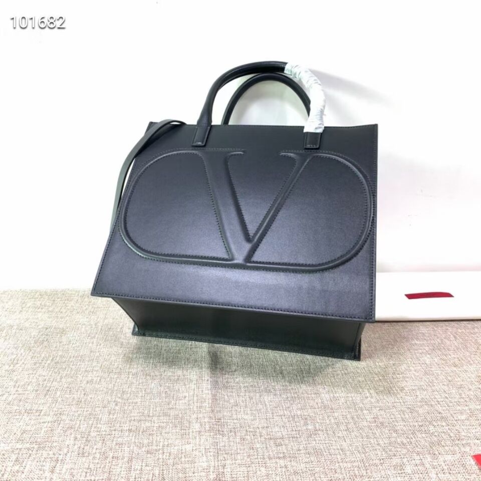 VALENTINO Origianl leather tote V2021 black