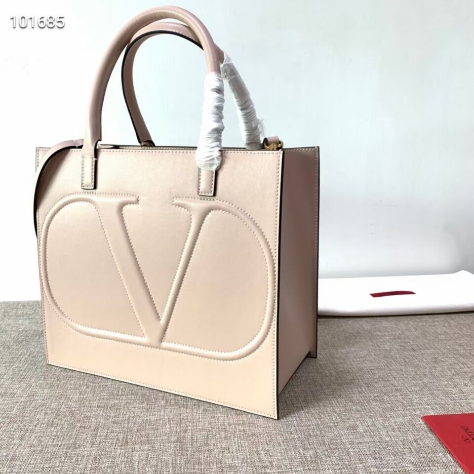 VALENTINO Origianl leather tote V2021 light pink