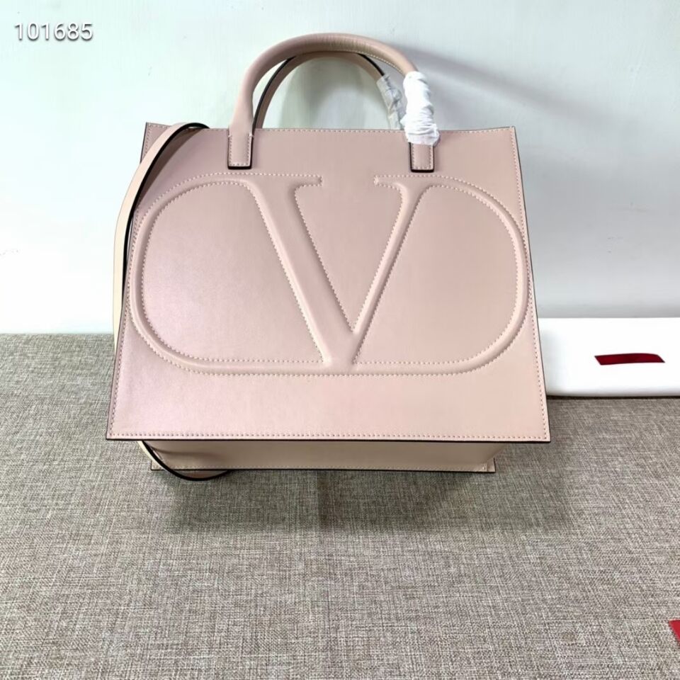 VALENTINO Origianl leather tote V2021 light pink