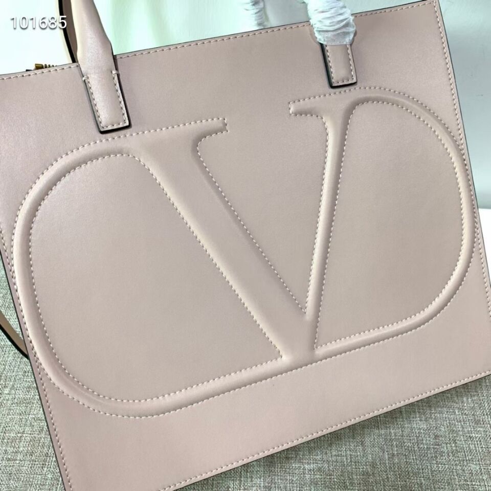 VALENTINO Origianl leather tote V2021 light pink