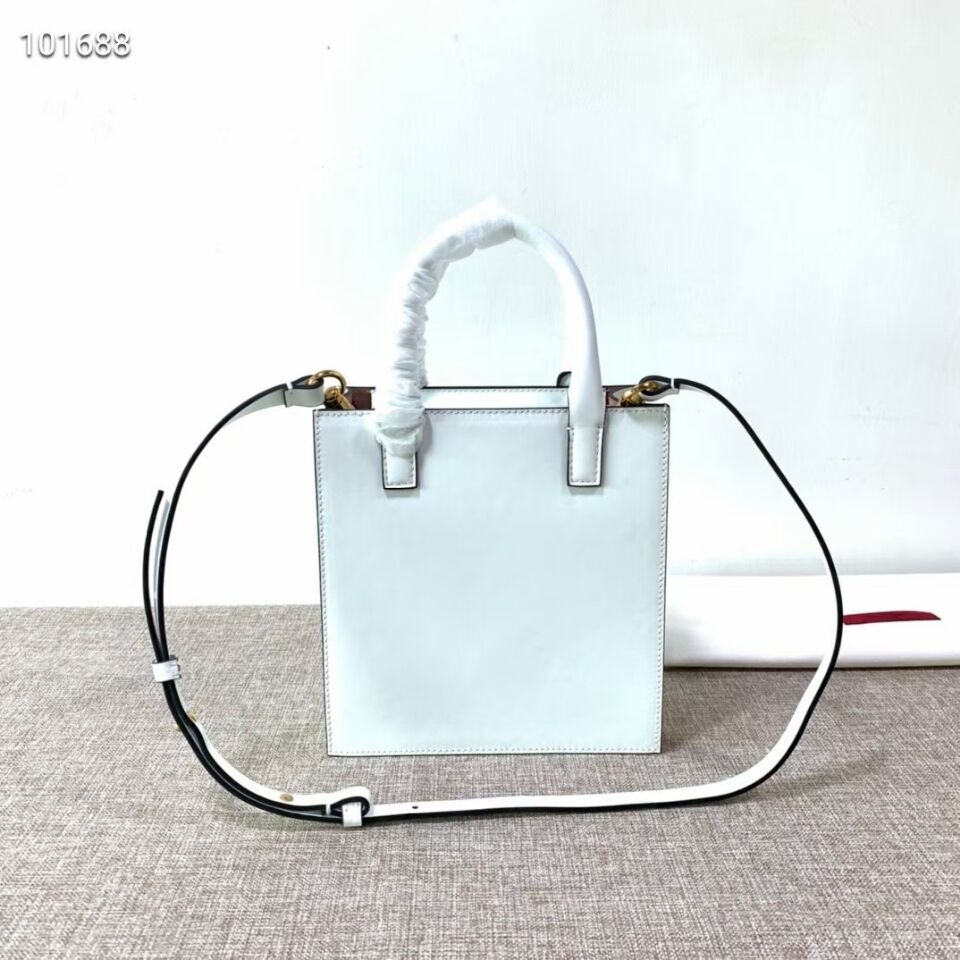 VALENTINO Origianl leather tote V2022 white