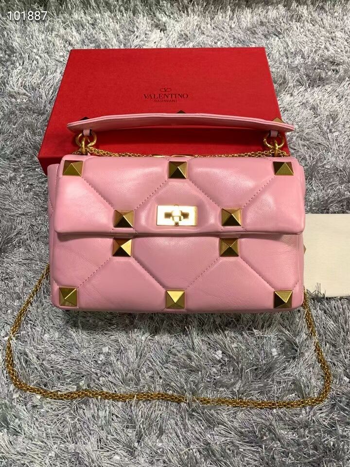 Valentino medium Garavani Roman Stud V2060 cherry blossoms