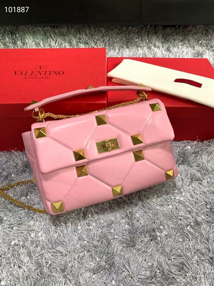 Valentino medium Garavani Roman Stud V2060 cherry blossoms