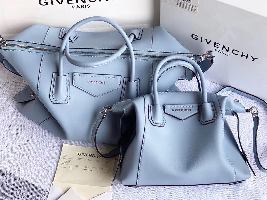 GIVENCHY Original Leather Shoulder Bag 63188 sky Blue