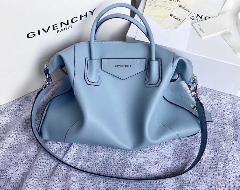 GIVENCHY Original Leather Shoulder Bag 63188 sky Blue