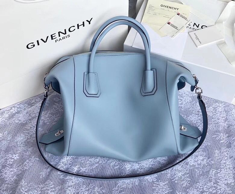 GIVENCHY Original Leather Shoulder Bag 63188 sky Blue