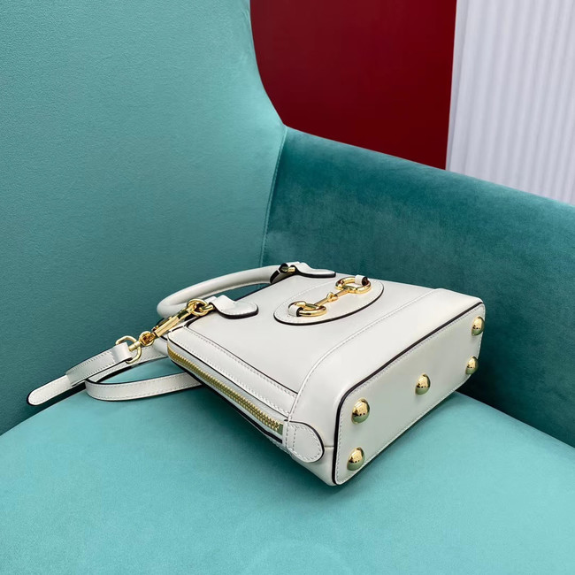 Gucci Horsebit 1955 mini top handle bag 640716 white