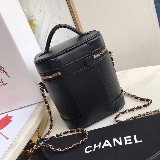 Chanel Lambskin Crystal Calfskin & Gold-Tone Metal AS1882 black