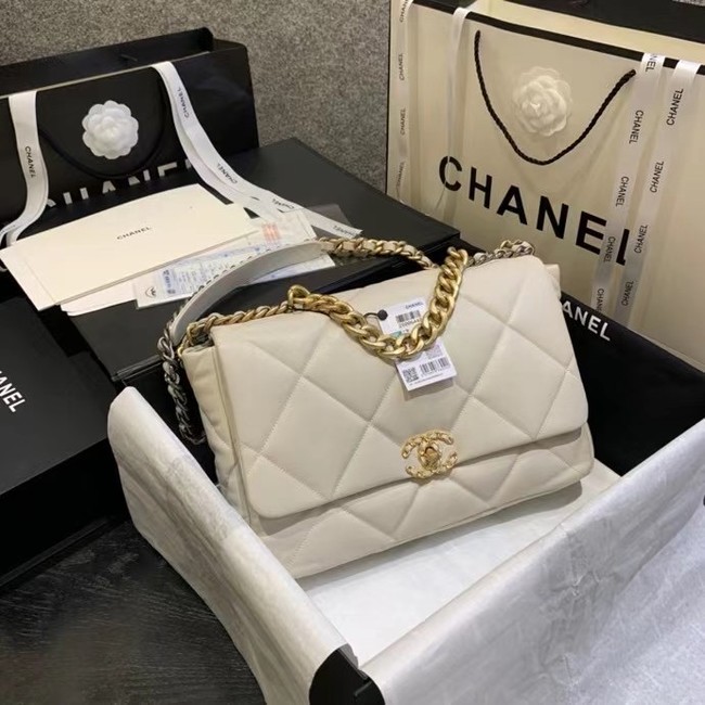 chanel 19 large flap bag AS1161 Beige