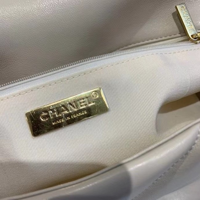 chanel 19 large flap bag AS1162 Beige