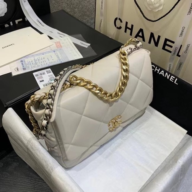 chanel 19 large flap bag AS1161 Beige