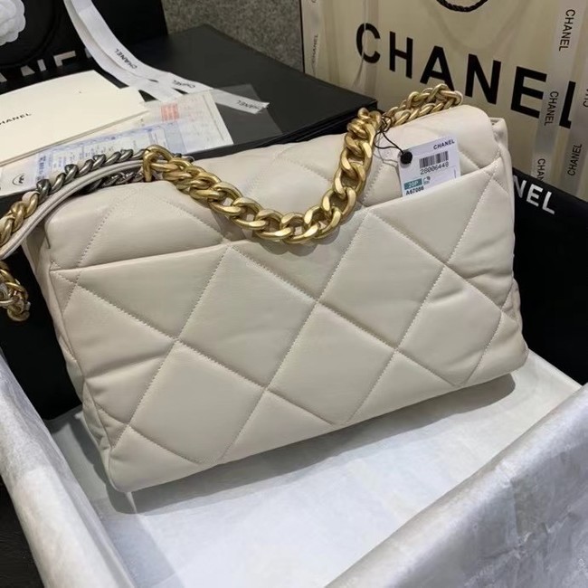 chanel 19 large flap bag AS1161 Beige